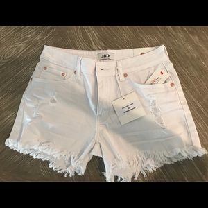 White denim shorts size small new with tags